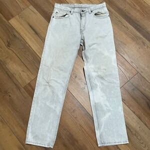 USA Levis 501 Jeans Light Wash Distressed Mens Size 31x31 Light Wash VTG